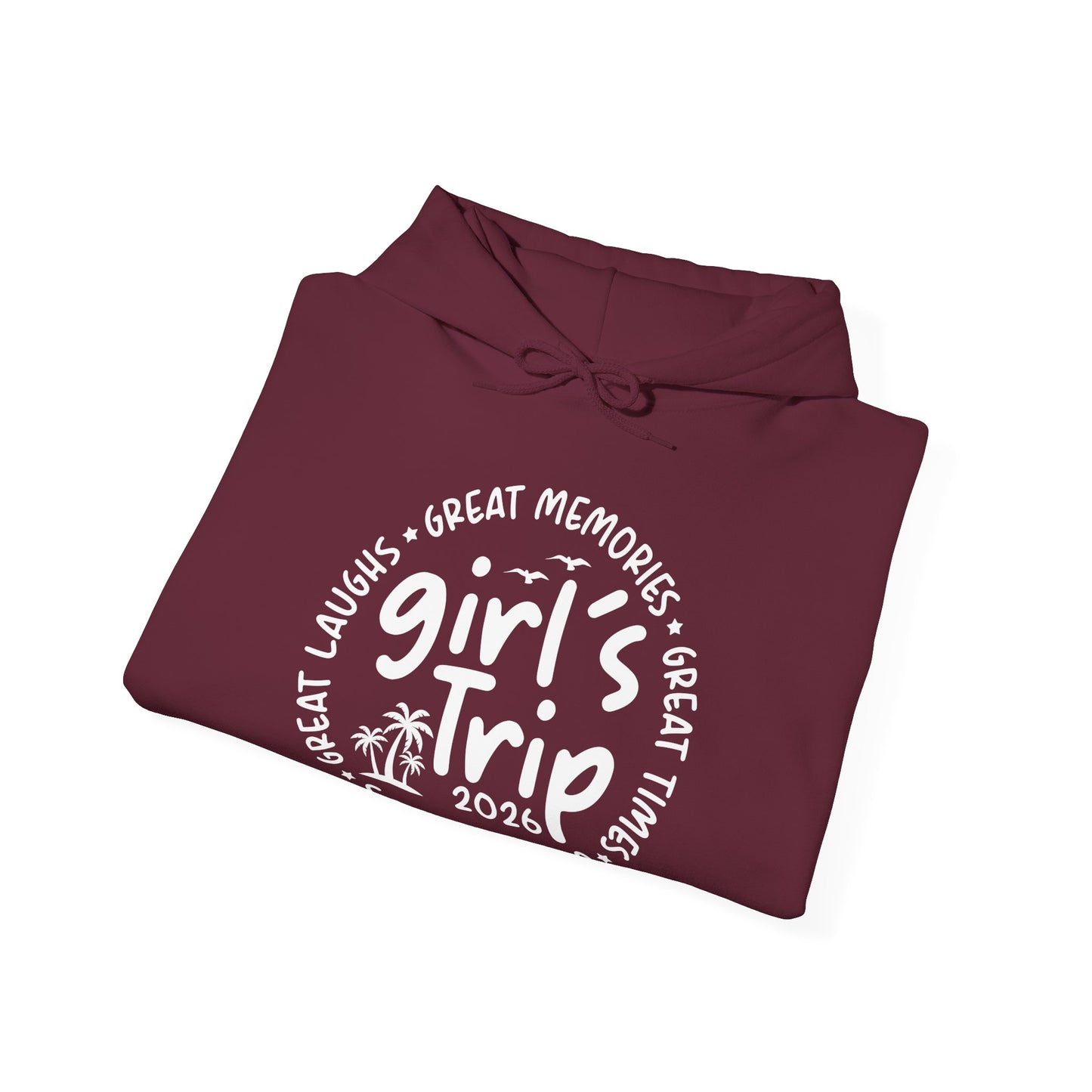 Girl's Trip 2026 Memories Friends Trip Matching Vacation Hoodie For Women
