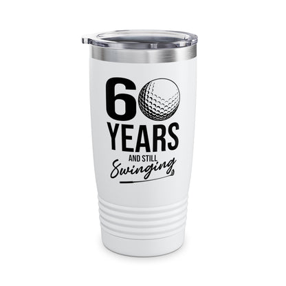 60 Years And Still Swinging 60th Birthday Funny Golf Club Tumbler