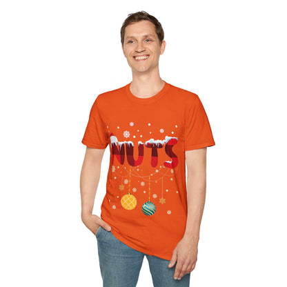 Chest Nuts Matching Chestnuts Funny Christmas Couples Nuts T-Shirt