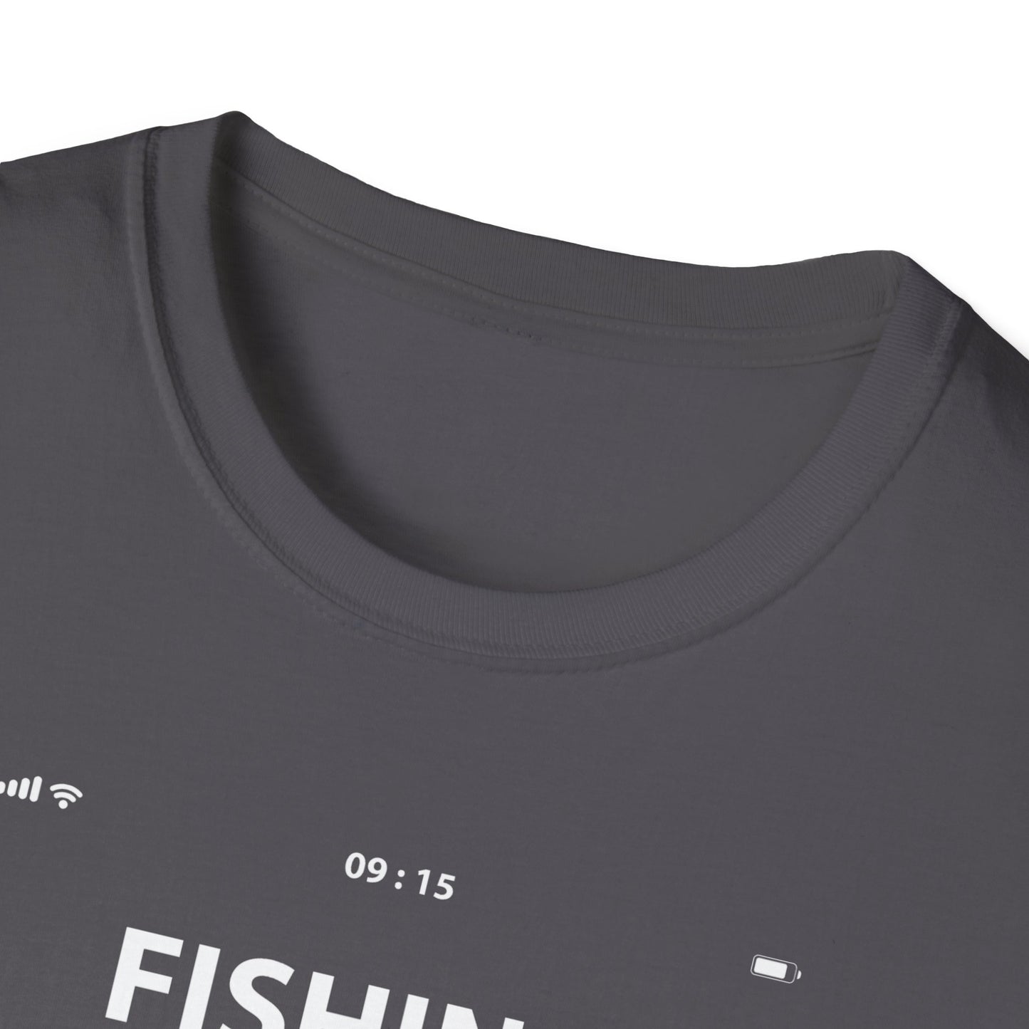 Funny Fishing Is Calling Me T-Shirt Phone Screen Fishing Sailing Rod Tee Top Men