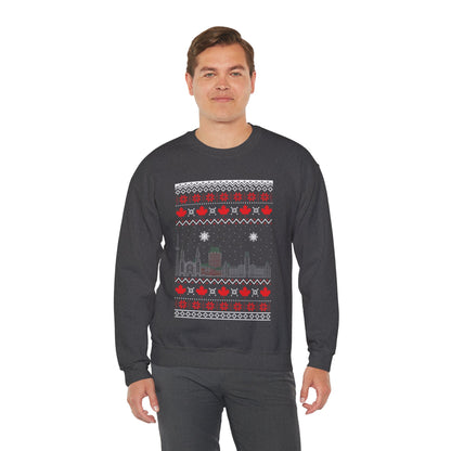 I Love Canada Christmas Santa Funny Ugly Christmas Jumper Sweatshirt Sweater