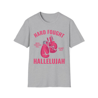 Hard Fought Hallelujah Praise Jesus Lake Christian T-Shirt For Men Women