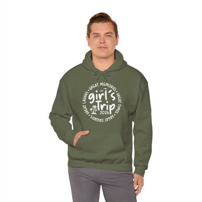 Girl's Trip 2026 Memories Friends Trip Matching Vacation Hoodie For Men Women Hoodie
