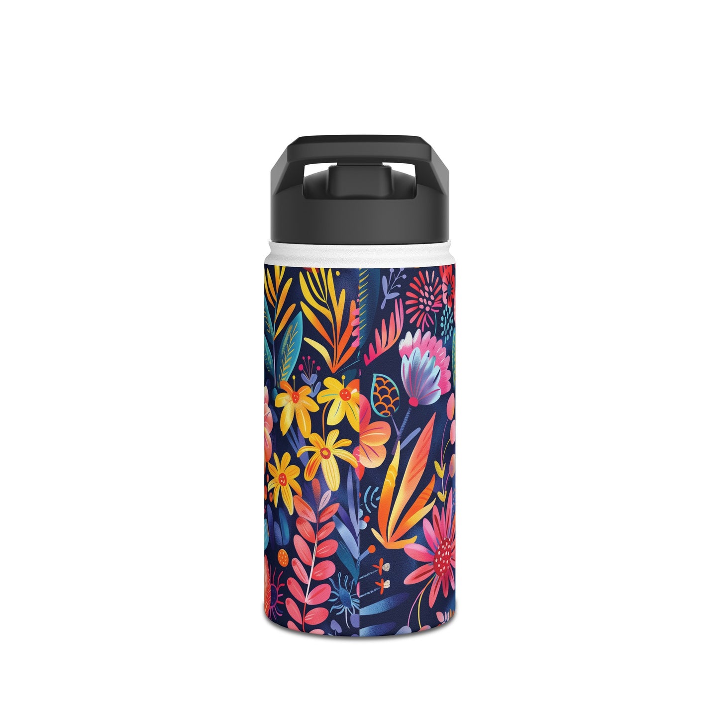 Fantasy Wonderland Pattern Stainless Steel Water Bottle with Twist-on Lid and Double-Wall Vacuum Insulation