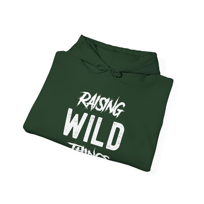 Womens Raising Wild Things Mom Cute Mothers Day Birthday Hoodie