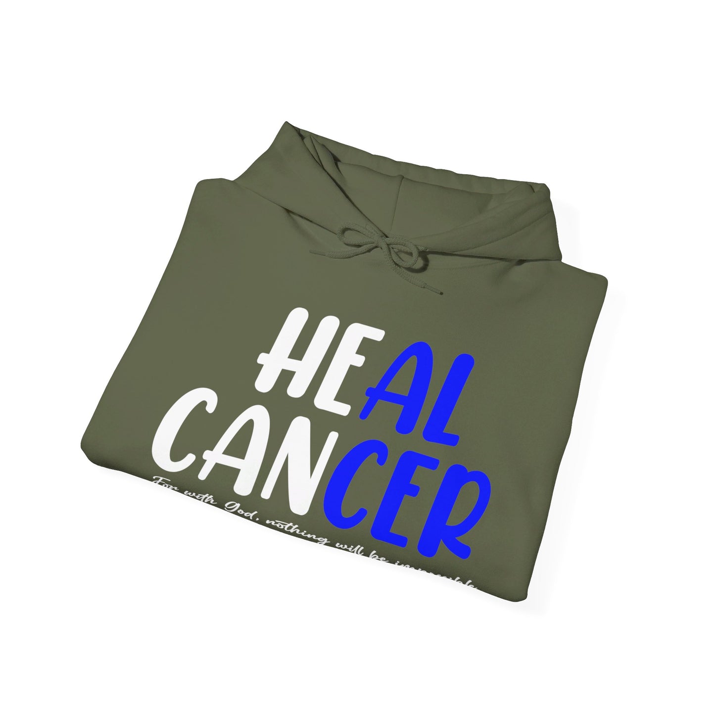 Colon Cancer Faith Bible Verse CRC Awareness Support Heal Family Hoodie For Men Women