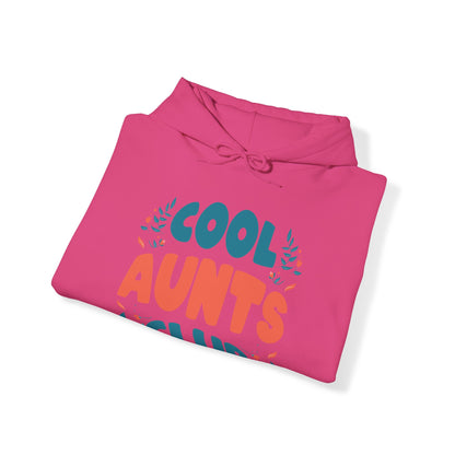 Cool Aunts Club Groovy Retro Smile Aunt Auntie Funny Mother's Day Hoodie