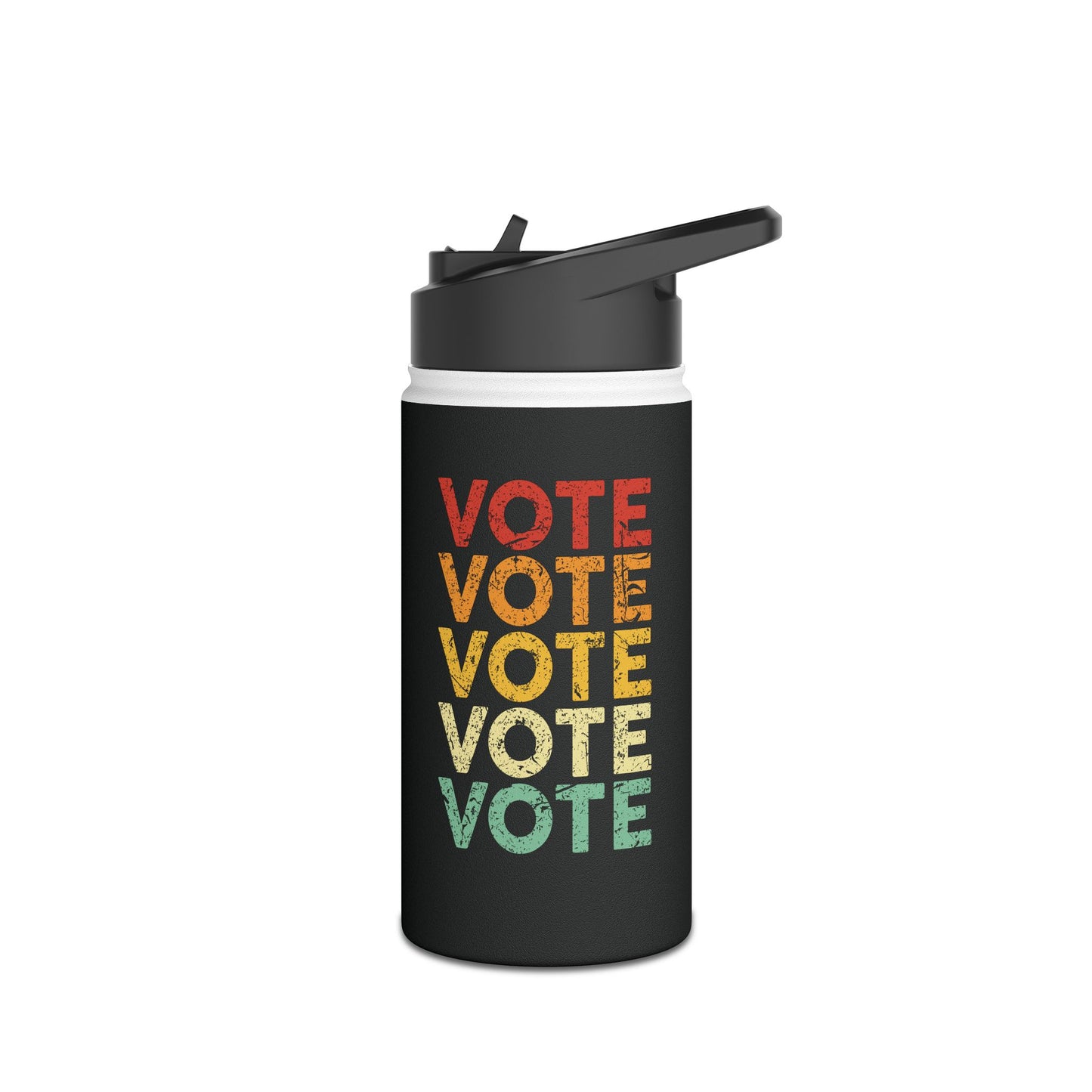 Vote Bottle Women Men Retro Vintage Election 2024 Voter Water Bottle