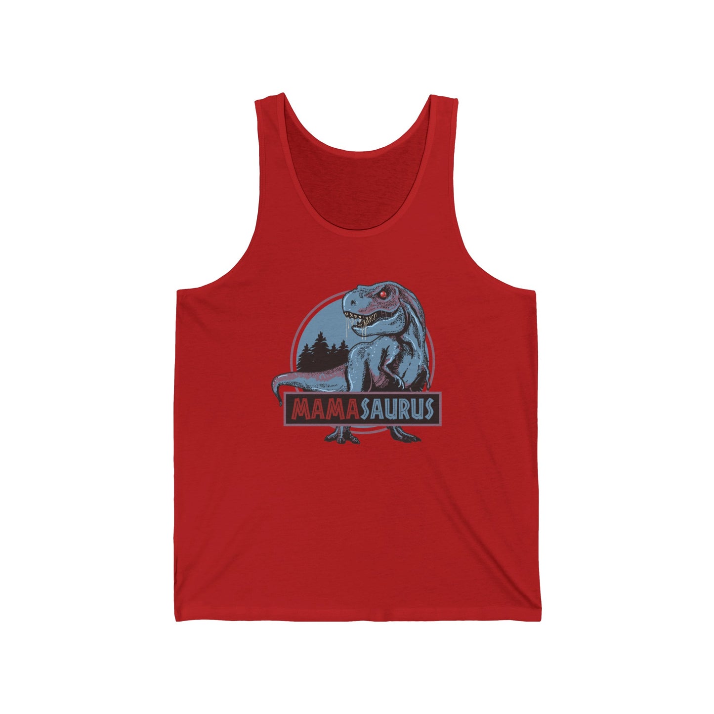 Mamasaurus Funny T-Rex Dinosaur Mama Saurus Family Matching Mothers Day Tank Tops