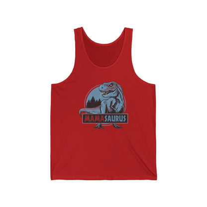 Mamasaurus Funny T-Rex Dinosaur Mama Saurus Family Matching Mothers Day Tank Tops