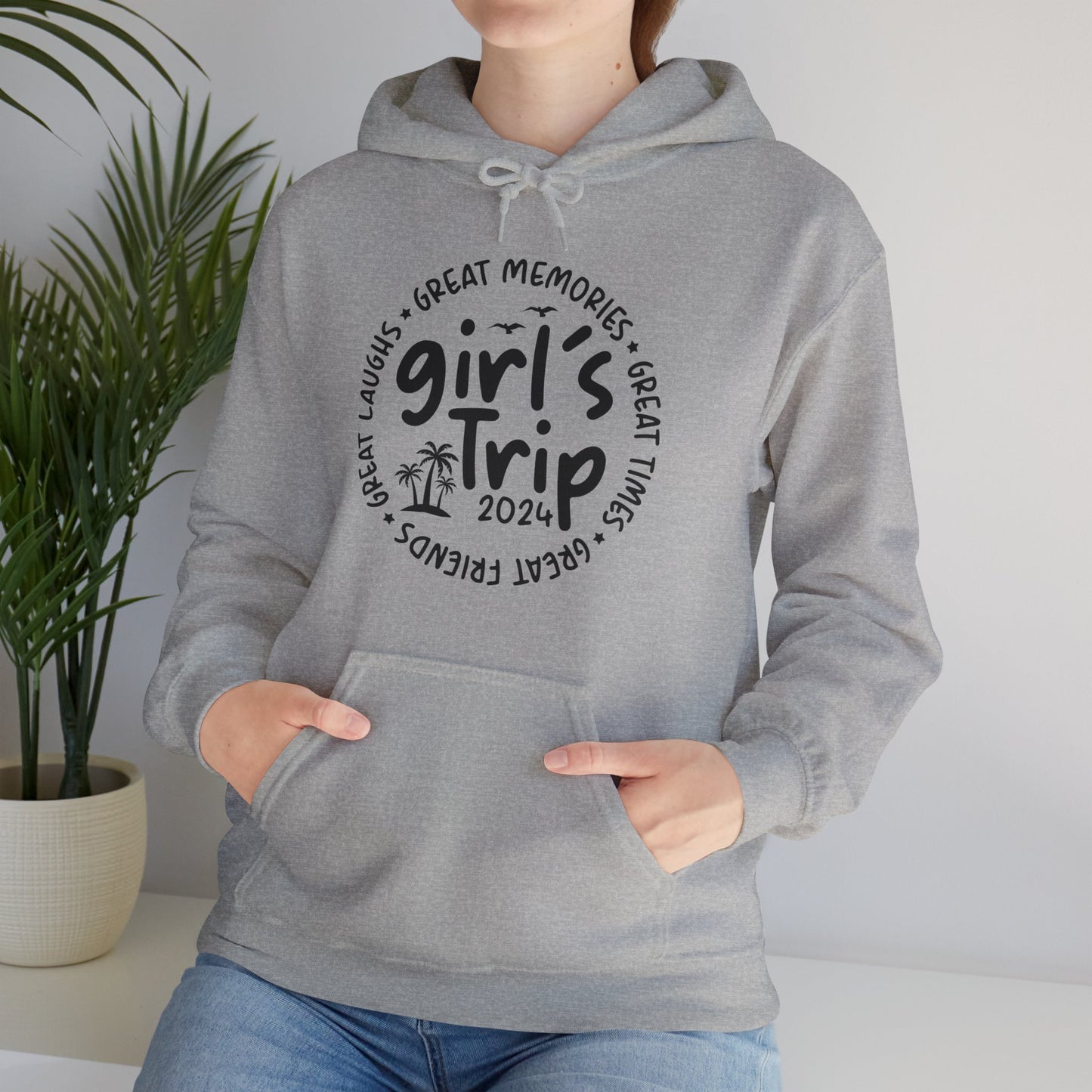 Girl's Trip 2024 Memories Friends Trip Matching Vacation Hoodie For Men Women Hoodie