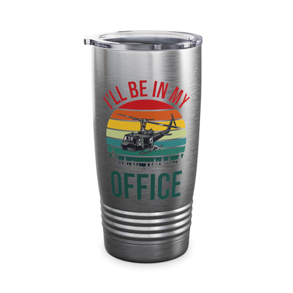 Great Helicopter Pilot Saying Retro Funny Gift Men Tumbler