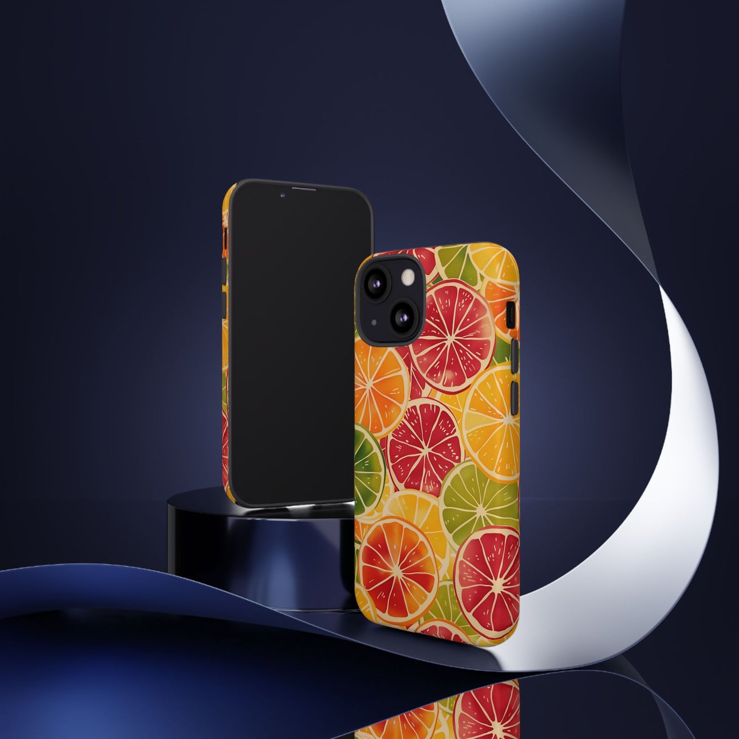 Citrus Burst Vibrant Color Pattern iPhone 13 14 15 16 Pro Max Plus Case Wireless Charging Compatible Tough Cases Protection, Magnetic Phone Case for iPhone Classic Series