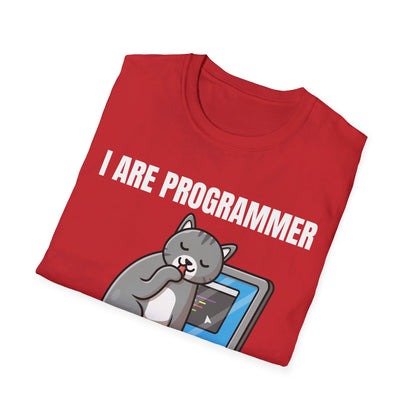 Funny I Are Programmer I Make Computer Beep Boop Cute Cat T-Shirt For Men Women T-Shirt