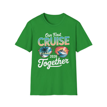 Our First Cruise 2026 Together Cute Matching Couples Cruise T-Shirt For Men Women