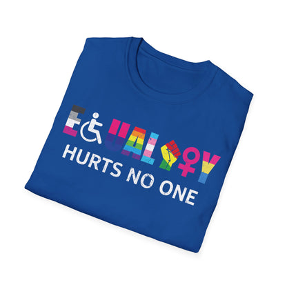 Equality Hurts No One LGBT Black Disabled Women Right Kind Pride T-Shirt