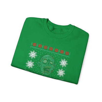 Inspired Merry Christmas The Walking Zombie Face Ugly Funny Dead Christmas Sweatshirt Jumper Xmas Sweater