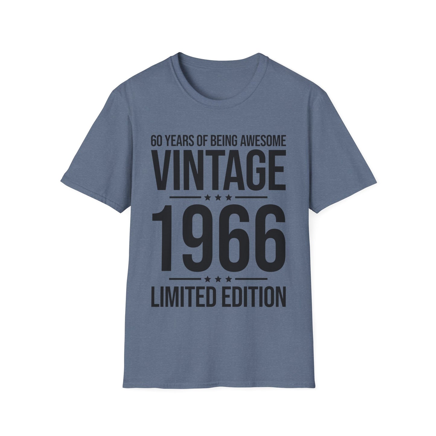 60 Year Old Gifts Vintage 1966 60 Years Awesome 60th Birthday T-Shirt