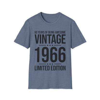 60 Year Old Gifts Vintage 1966 60 Years Awesome 60th Birthday T-Shirt