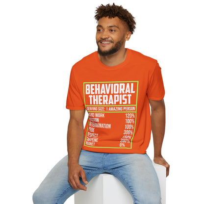 Behavioral Therapist Facts Analyst Behavior Tech SPED Teacher Autism T-Shirt