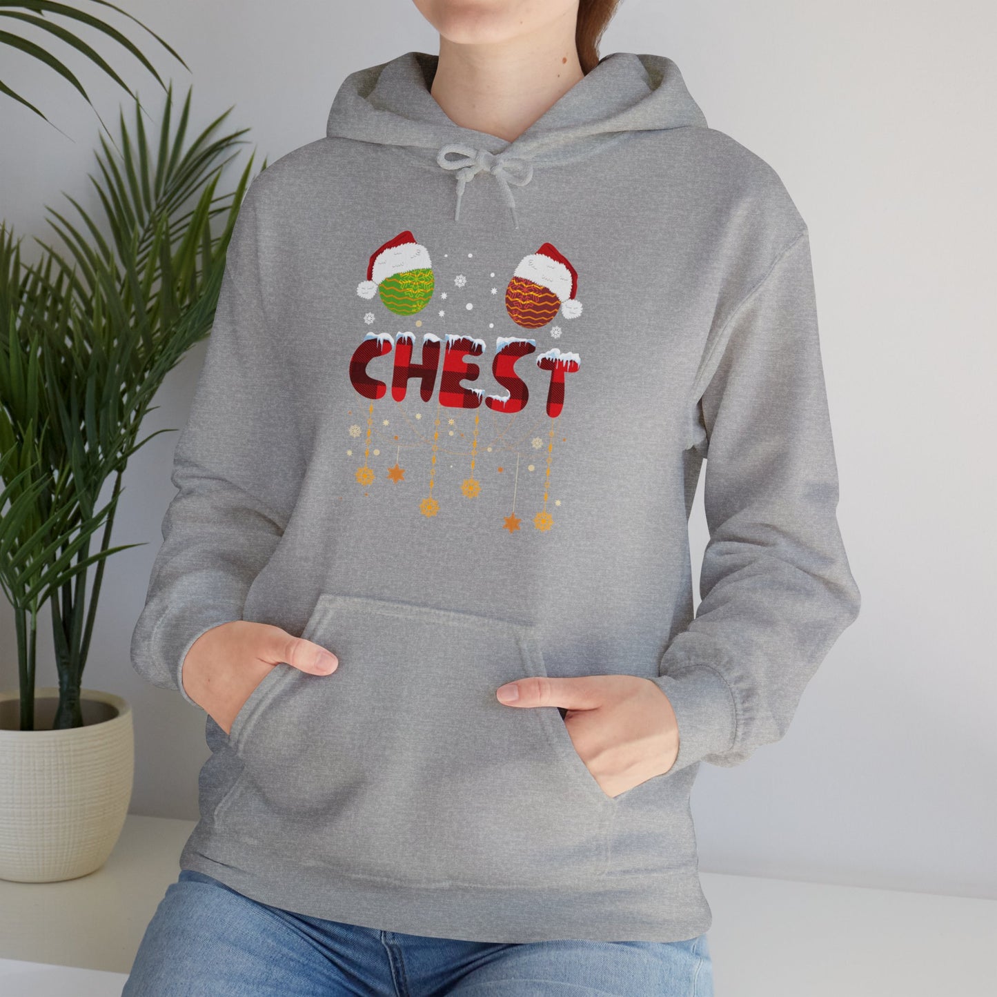 Chest Nuts Matching Chestnuts Funny Christmas Couples Chests Hoodie