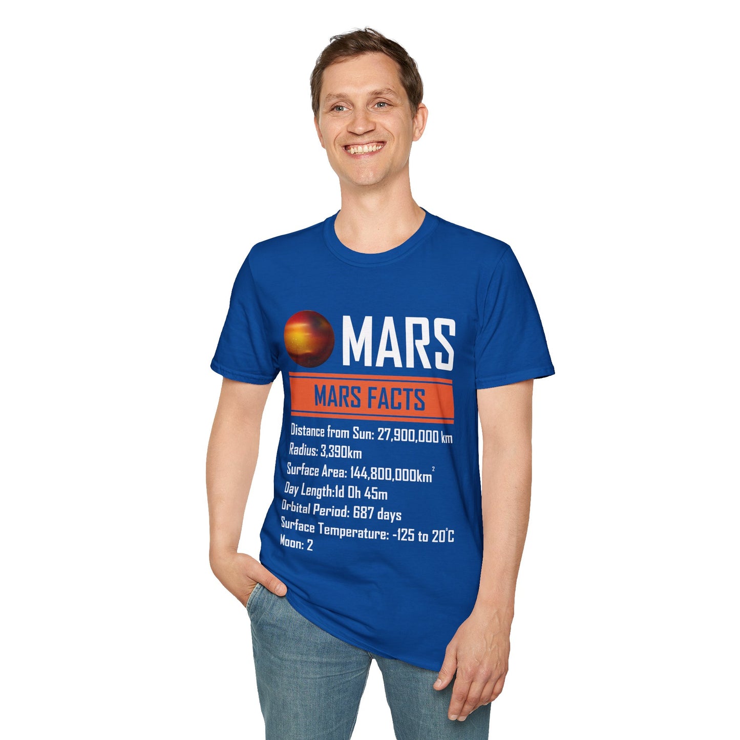 Mars Facts About Mars Planet Space Lover T-Shirt Men Women