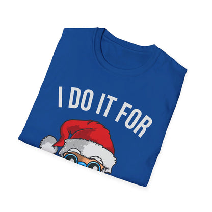 Funny Santa I Do It For The Ho's Christmas Xmas T-Shirt Men Women