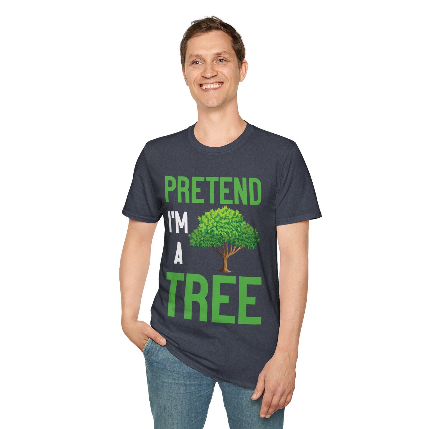 Funny Pretend I’m a Tree Tree Lazy Costume T-Shirt For Men Women