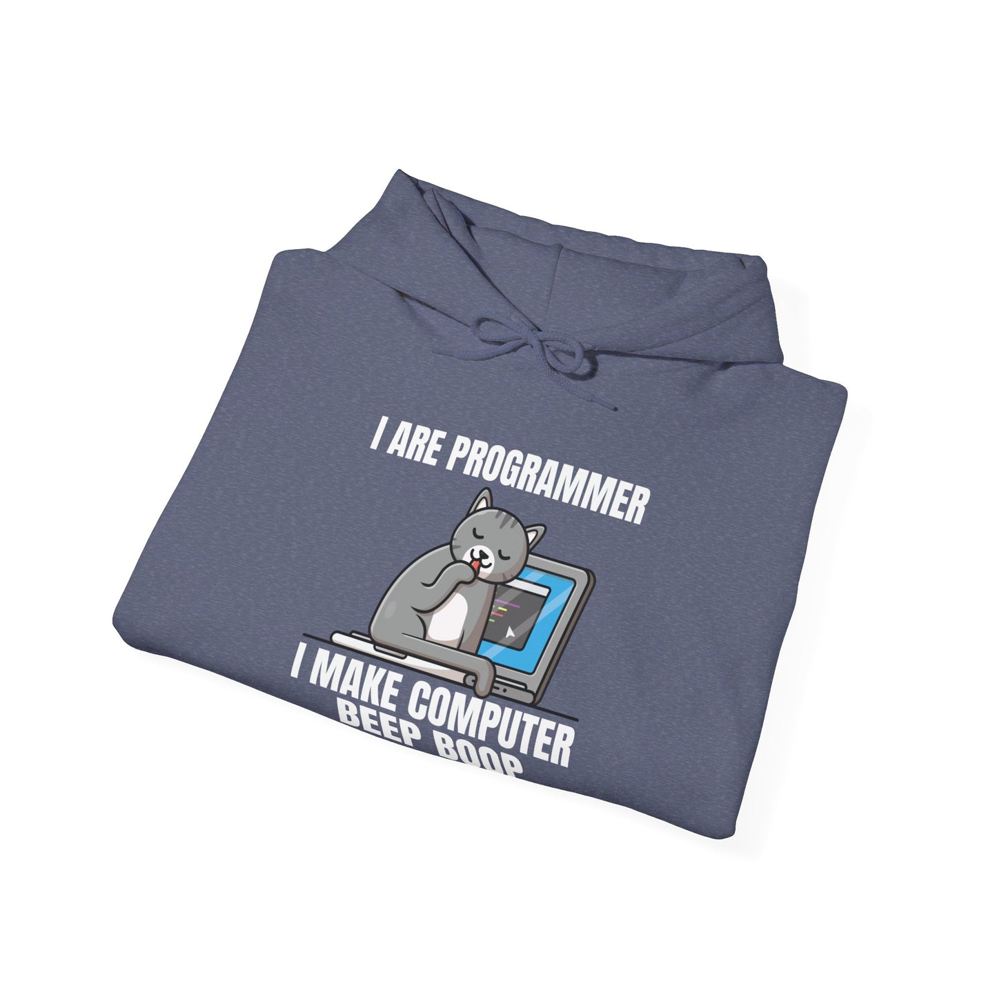 Funny I Are Programmer I Make Computer Beep Boop Cute Cat Hoodie For Men Women Hoodie