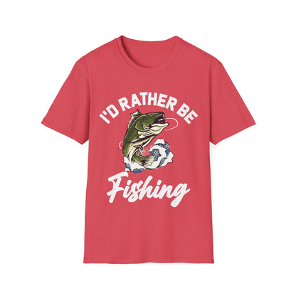 I'd Rather Be Fishing Fisherman Fathers Day Tshirt Men Women