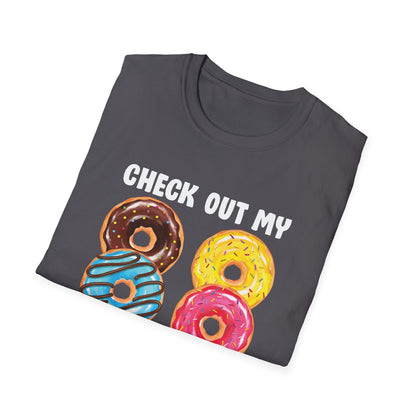 Funny Check Out My Six Pack Donut Gym Foodie T-Shirt