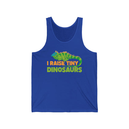 Funny Leopard Gecko I Raise Tiny Dinosaurs Lizard Reptile Geckos Tank Top For Men Women