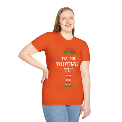 Funny I Am The Football Elf Matching Family Christmas Gift Sport T-Shirt