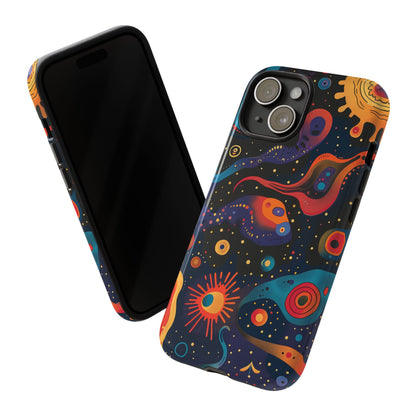 Space Oddity Pattern iPhone 13 14 15  16 Pro Max Plus Case Wireless Charging Compatible Tough Cases Protection, Magnetic Phone Case for iPhone Classic Series