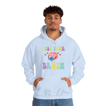 Funny Back To School Kiss Your Brain Cute Teacher Appreciation Hoodie For Men Women Hoodie