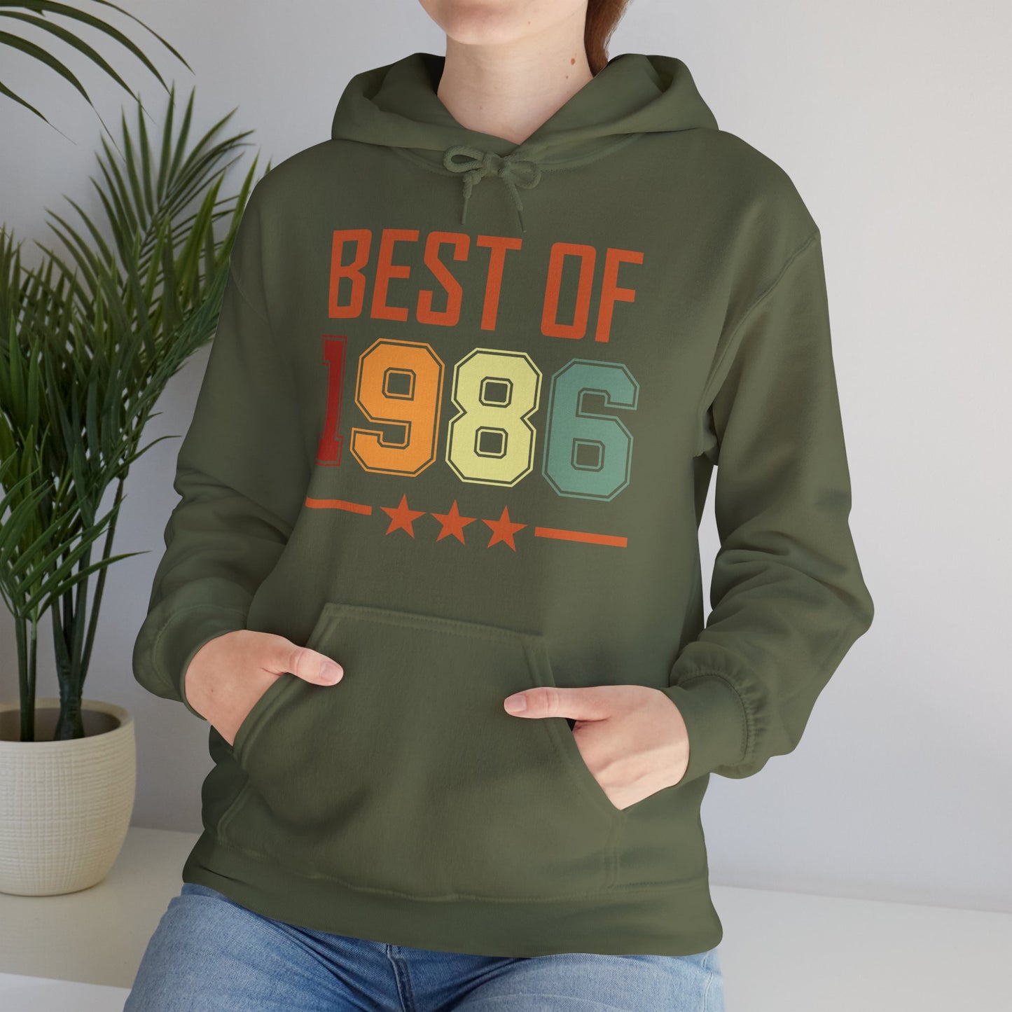 Funny Vintage Best of 1986 40 Year Old Gift 40th Birthday Hoodie For Men Women Hoodie