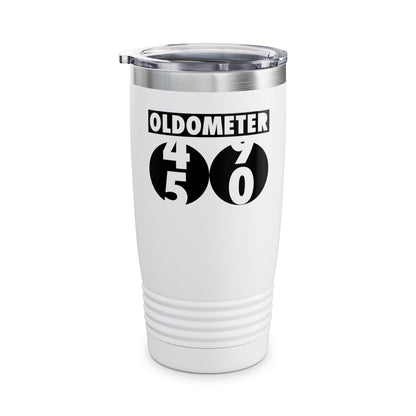 Funny Oldometer Odometer 50th Birthday Gift 50 yrs Old Joke Tumbler For Men Women Tumbler