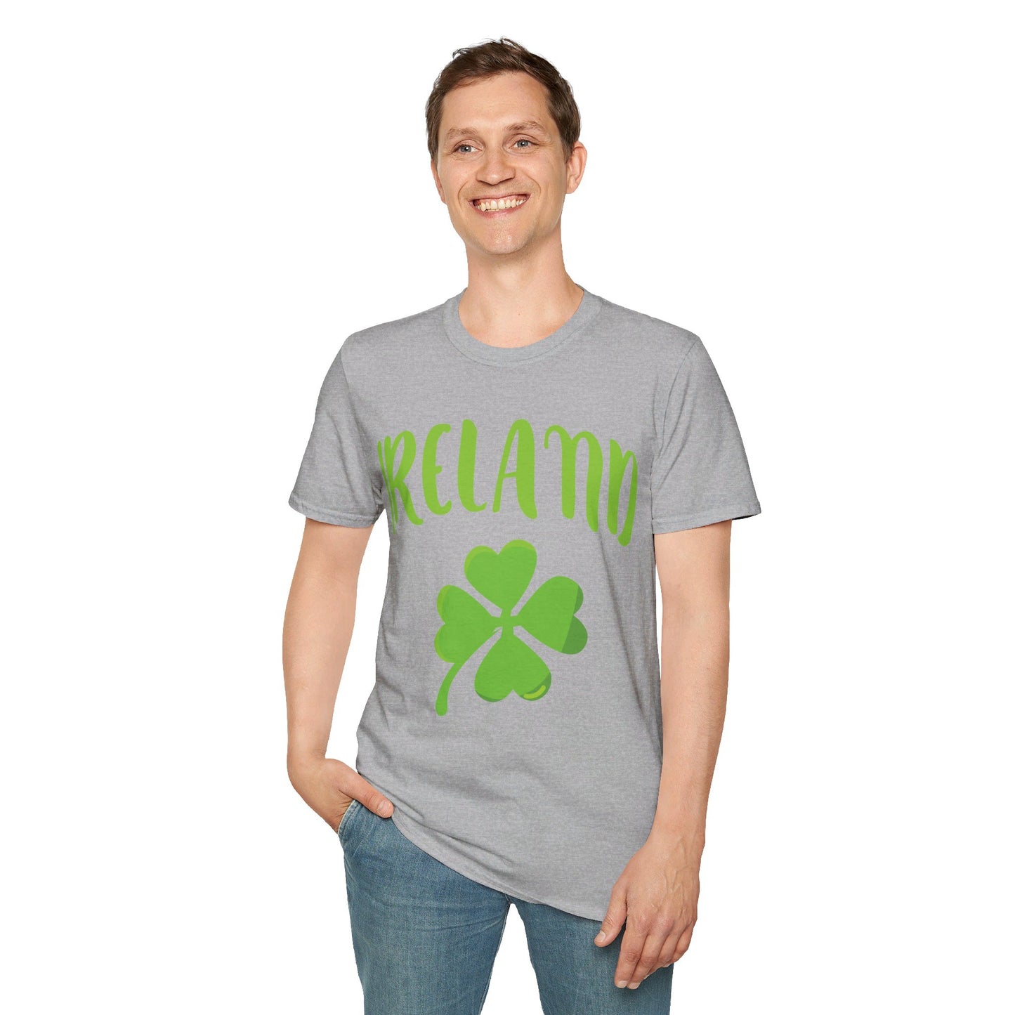 Ireland Shamrock St Patricks Day Clover Irish T-Shirt For Men Women T-Shirt