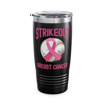 Strike Out Breast Cancer Baseball Fight Awareness Tumbler Men Women