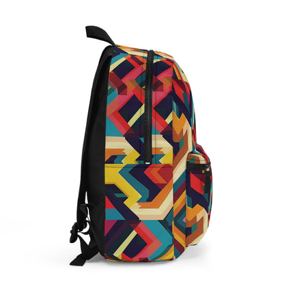 Geometric Illusion Pattern Backpacks For Men Women Kids School Travel, Capacity School Backpacks