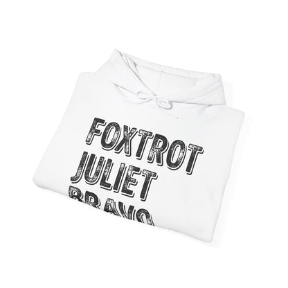 Retro Vintage Foxtrot Juliet Bravo Hoodie For Men Women