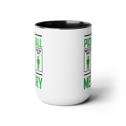 Funny Playing Pickleball Improves Memory Dink Player Coffee Mug