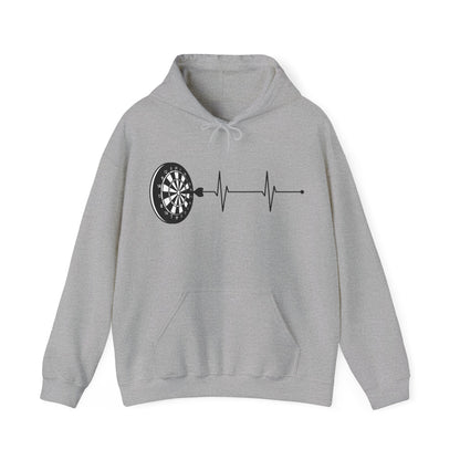 Cute Dart Heartbeat Dart Player Men Women Dart Board Lovers Hoodie