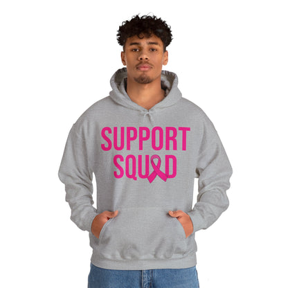 Support Squad Breast Cancer Warrior Awareness October Pink Hoodie