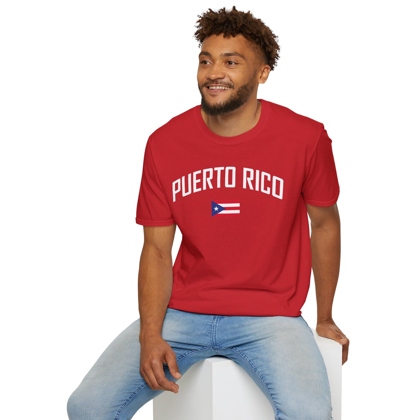 Puerto Rico Flag Retro Text T-Shirt