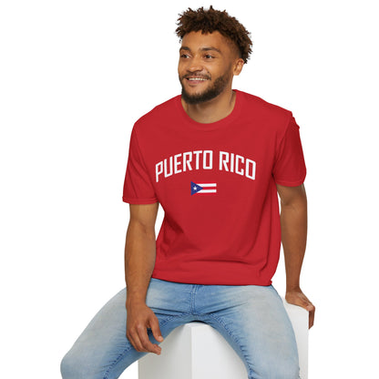 Puerto Rico Flag Retro Text T-Shirt