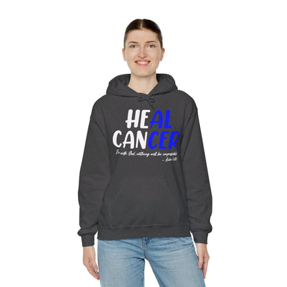 Colon Cancer Faith Bible Verse CRC Awareness Support Heal Family Hoodie For Men Women