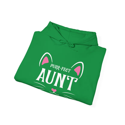 PURR-FECT Aunt Funny Cat Lover Cute Funny Kitten Hoodie Gift For Men Women Hoodie