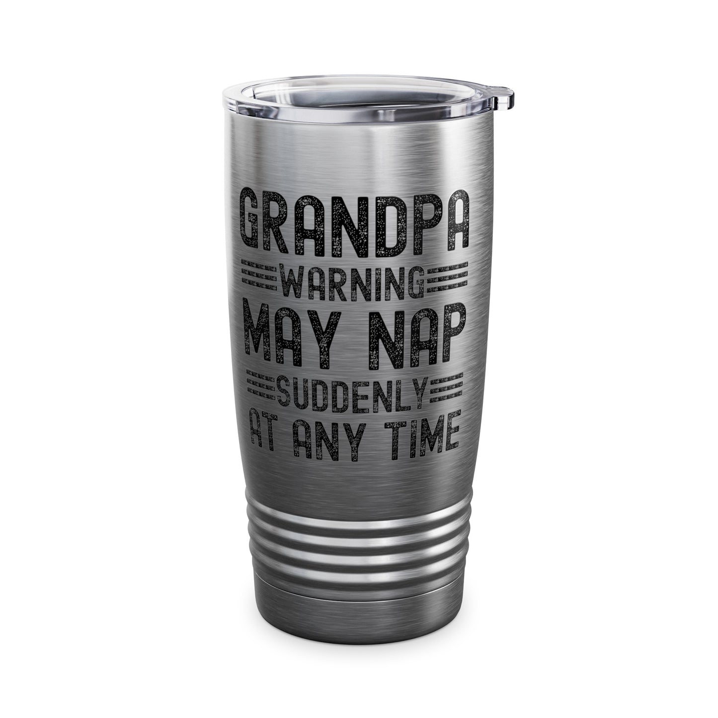 Funny Mens Grandpa Warning May Nap Suddenly At Any Time Vintage Father Day Tumbler