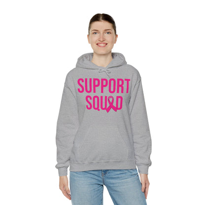 Support Squad Breast Cancer Warrior Awareness October Pink Hoodie